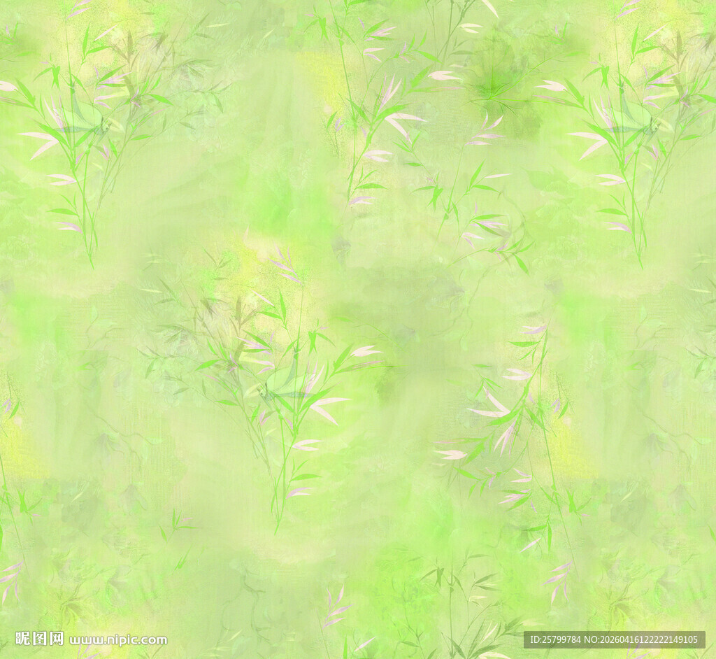 清新绿意植物背景纹理