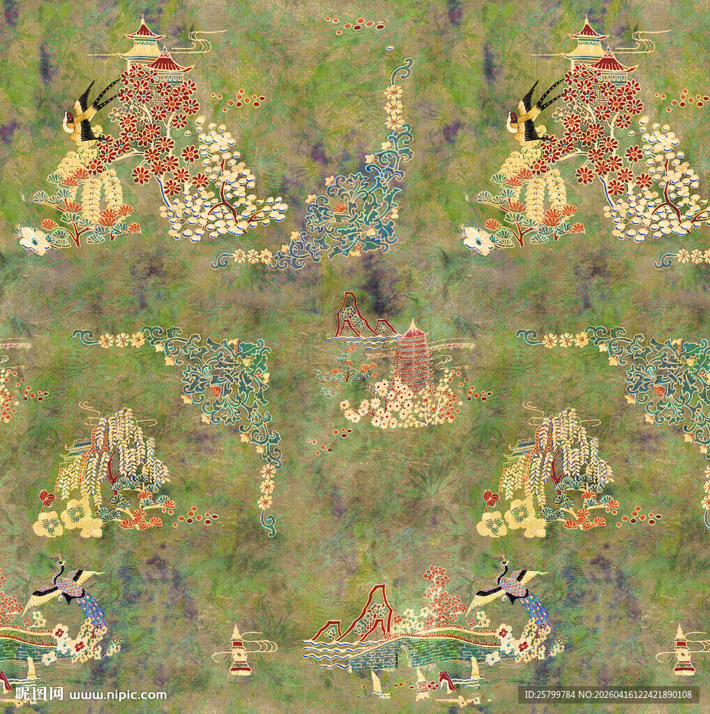 复古风奇幻图案纹理