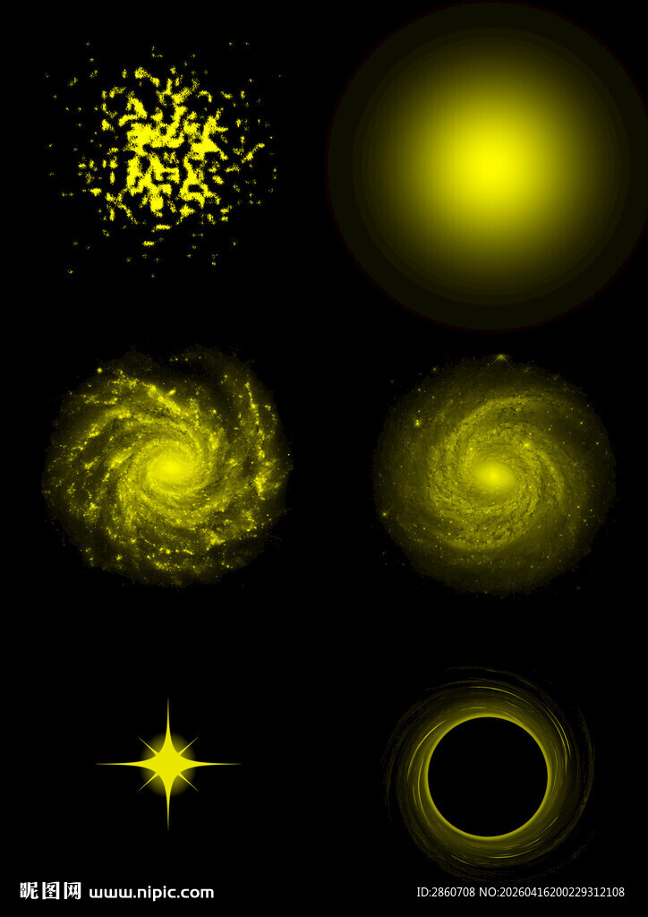 金色光效元素集合