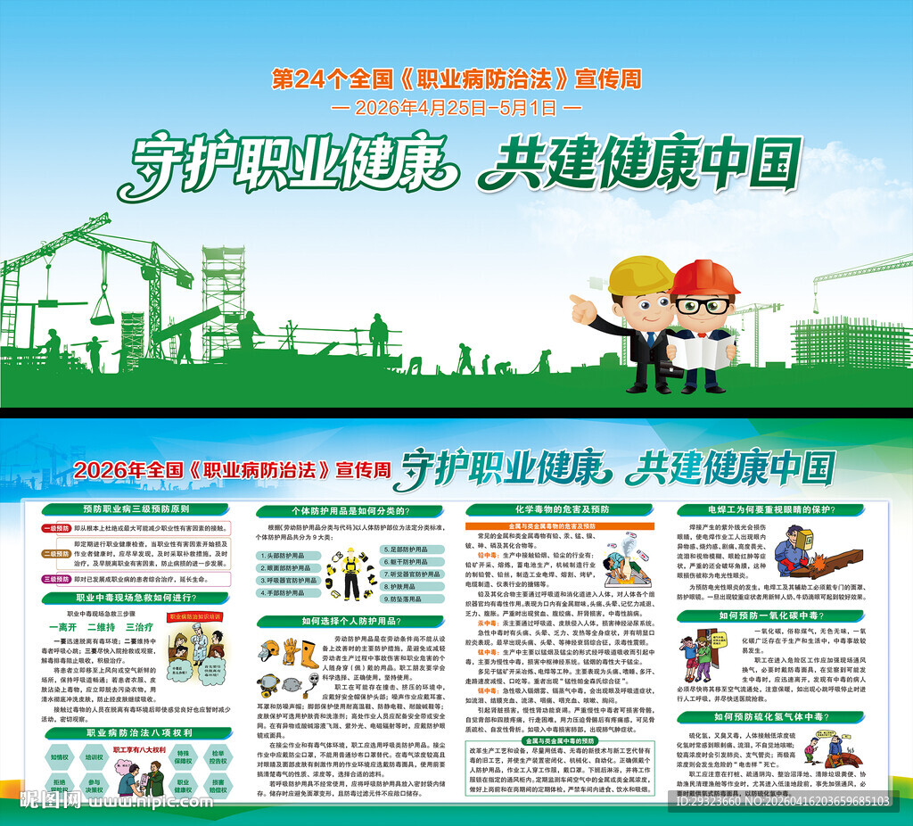 2026年职业病防治展板
