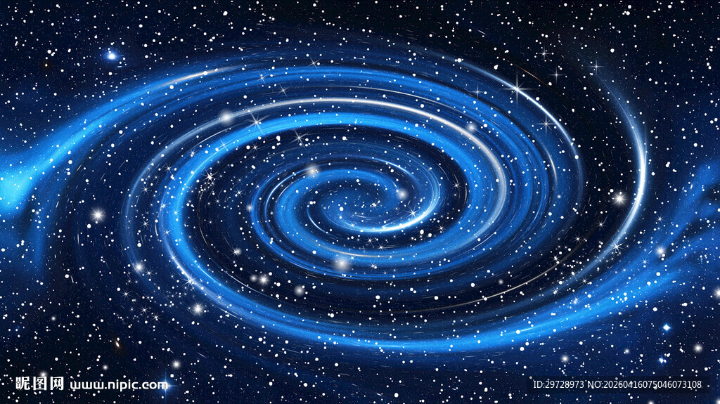 蓝色星空旋涡