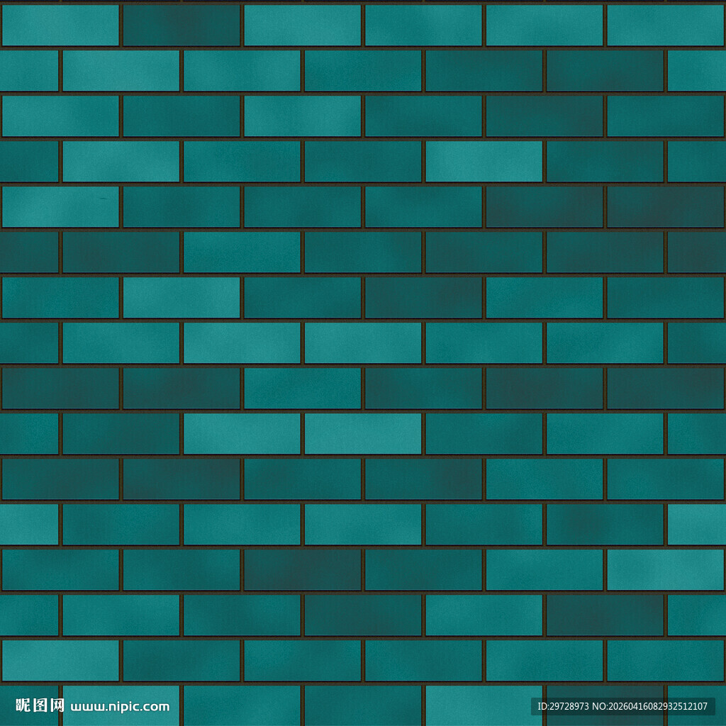 墨绿色砖墙纹理