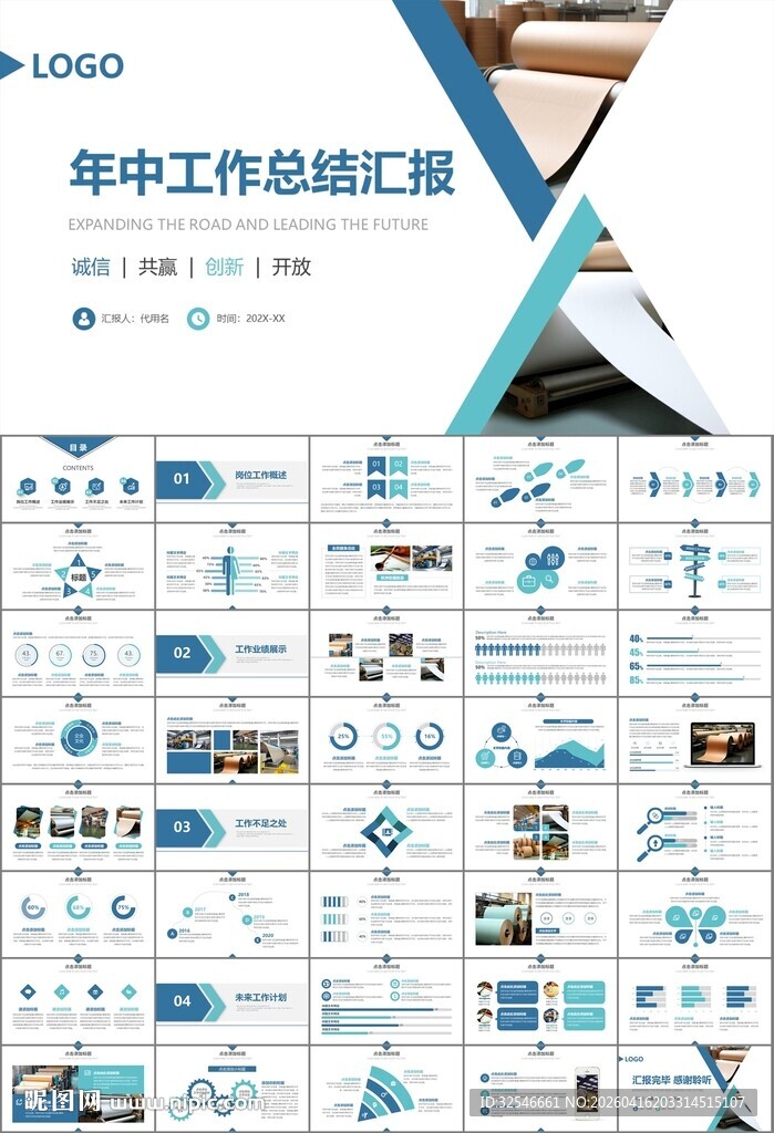 造纸行业工作总结新年计划ppt