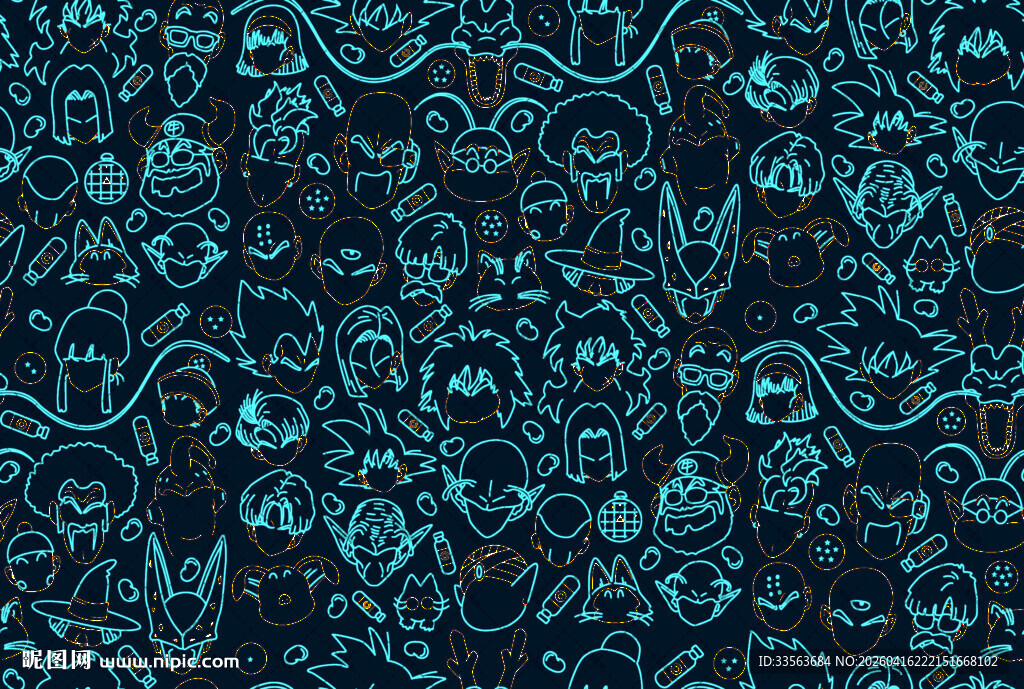 蓝色花纹图案纹理背景