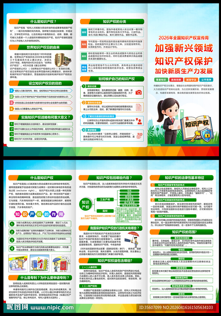 知识产权三折页