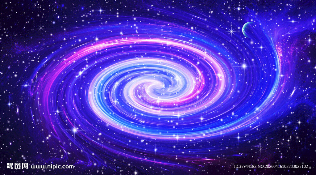 星空旋涡背景图