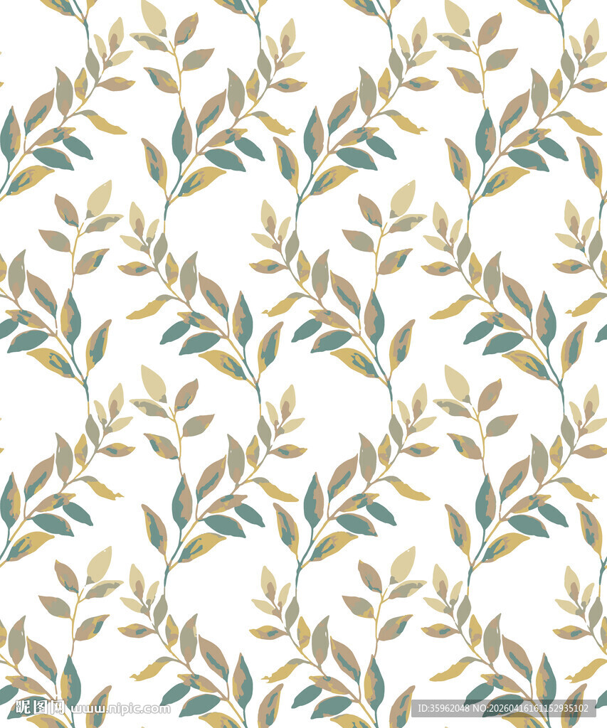 植物枝叶图案背景纹理