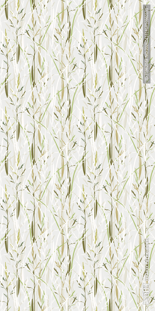 浅绿色简约叶脉纹理图案