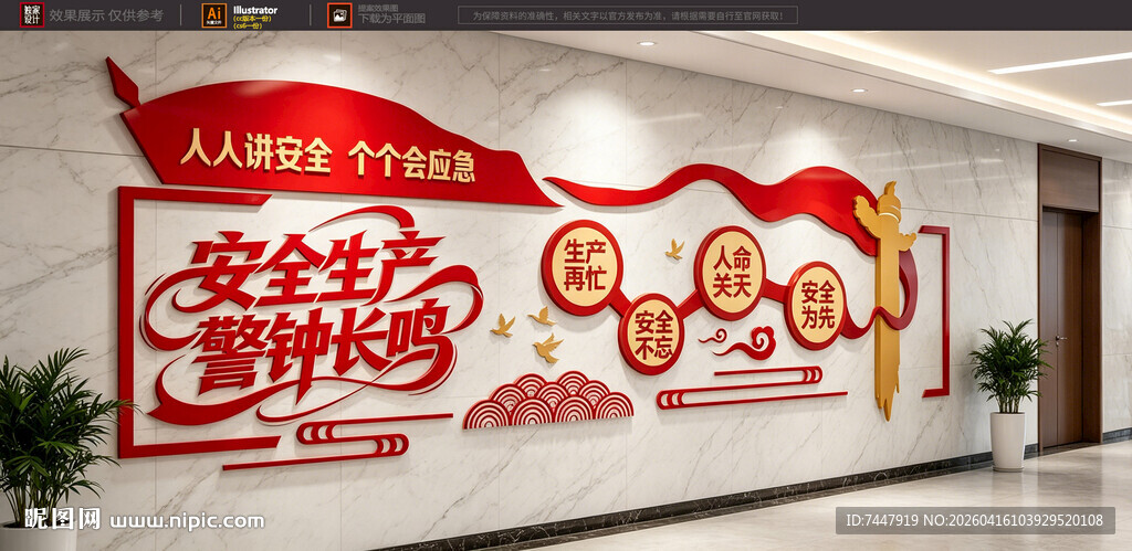 安全生产文化墙展示