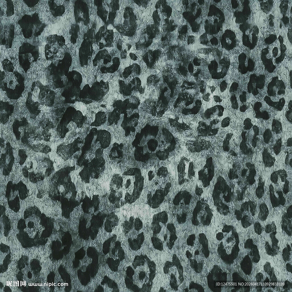 豹纹面料纹理特写