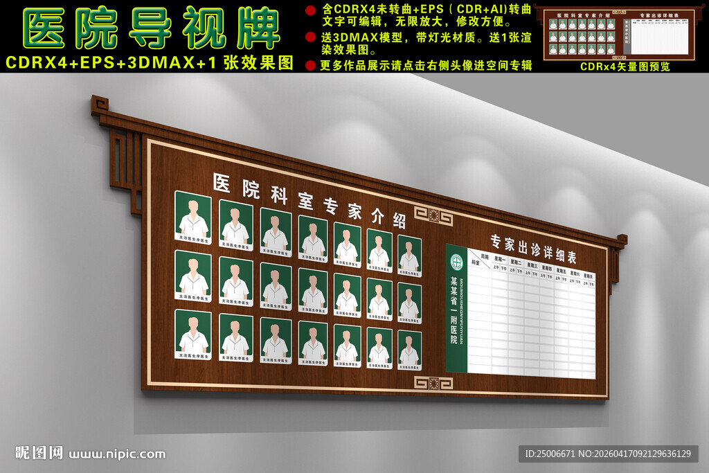 医院专家介绍栏