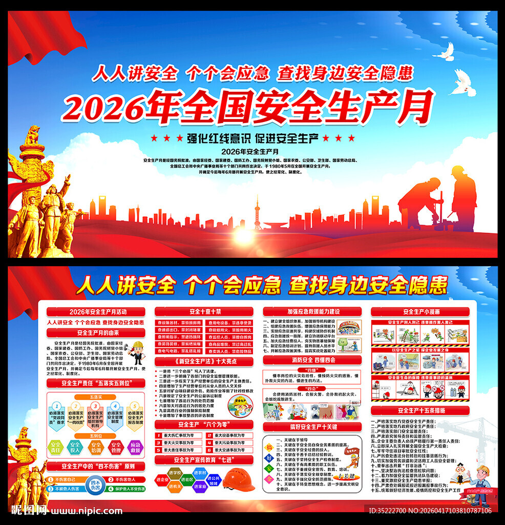 2026年安全生产展板