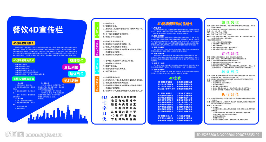 蓝色商务风数据对比展板