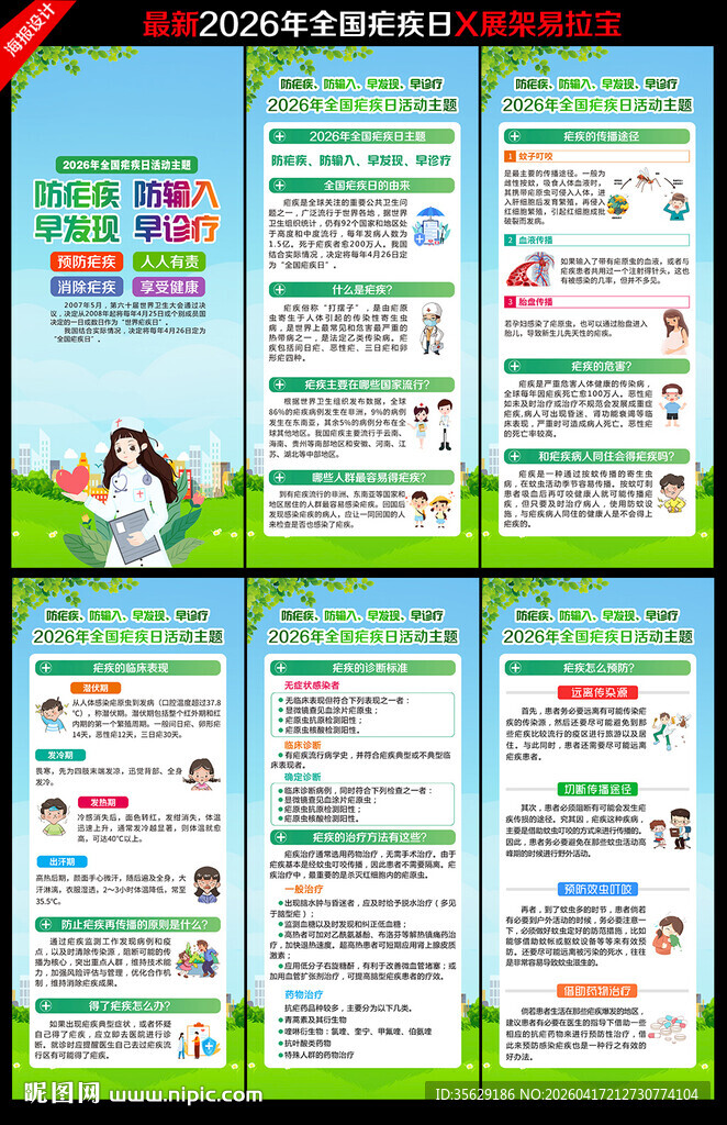 2026年全国疟疾日展架