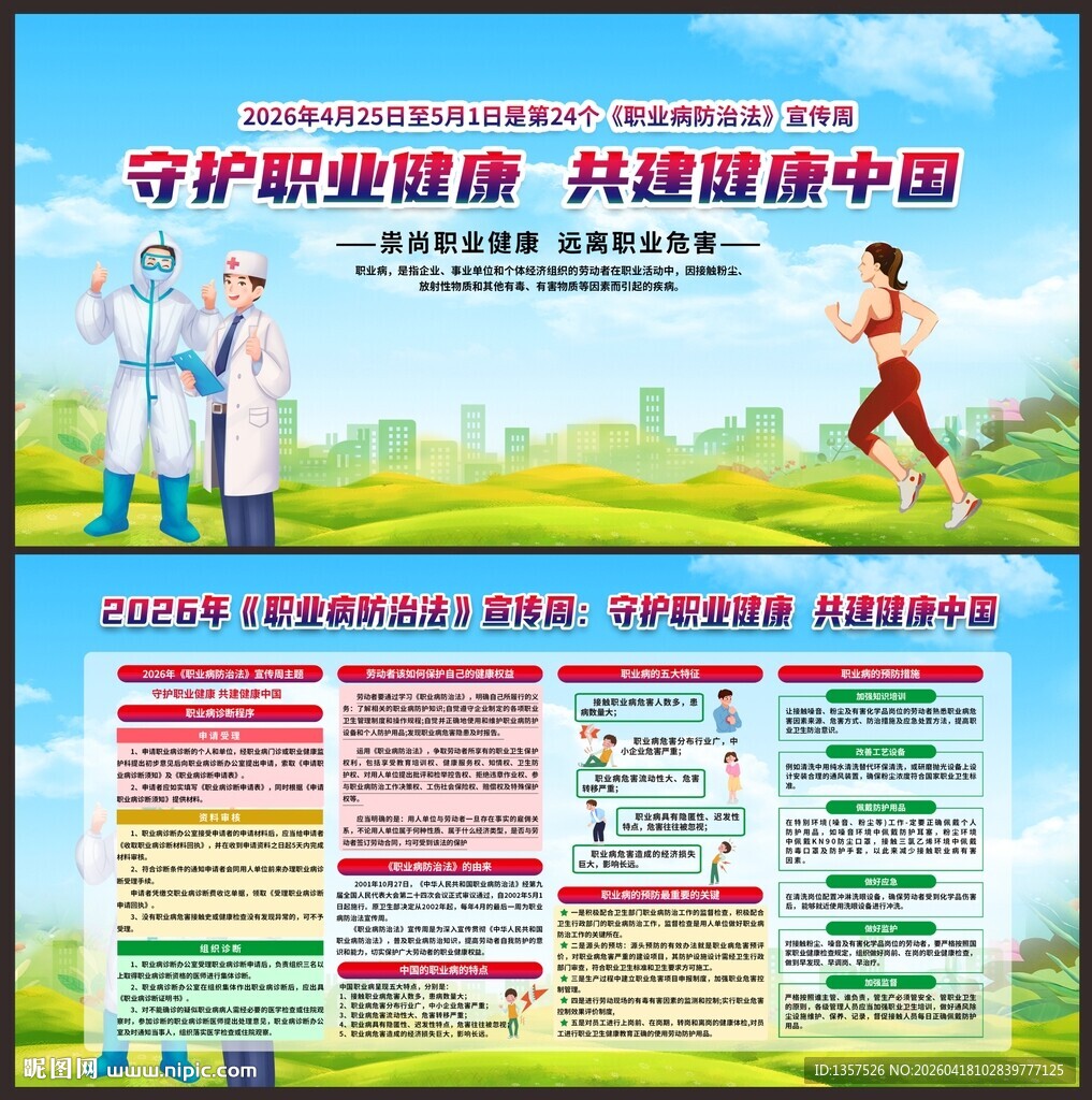 2026年职业病防治法展板