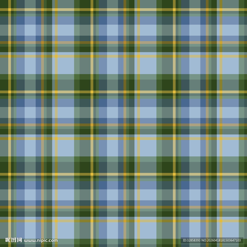 蓝绿黄格子图案纹理