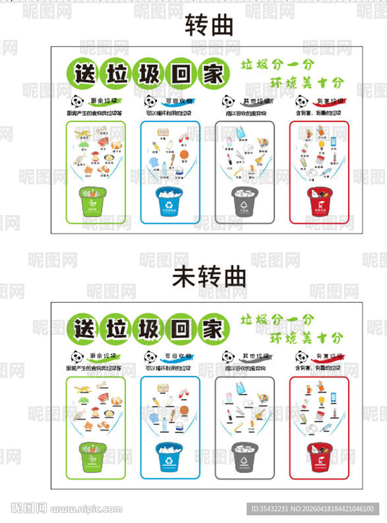 垃圾分类转盘示意图