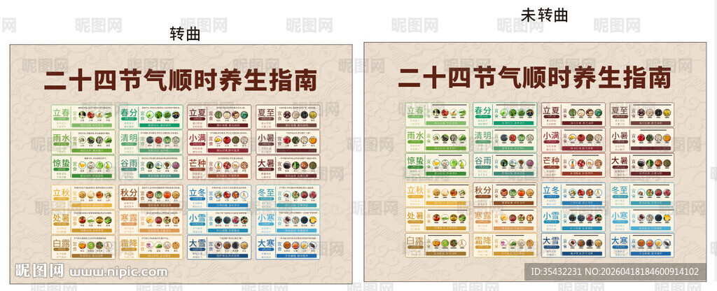 24四节气养生海报