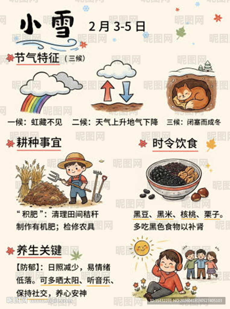 24节气海报小雪
