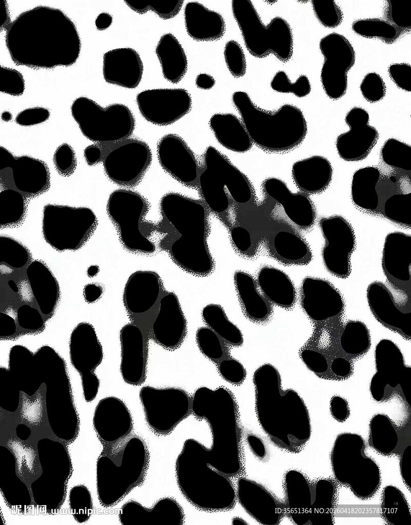 黑白斑点纹理图案