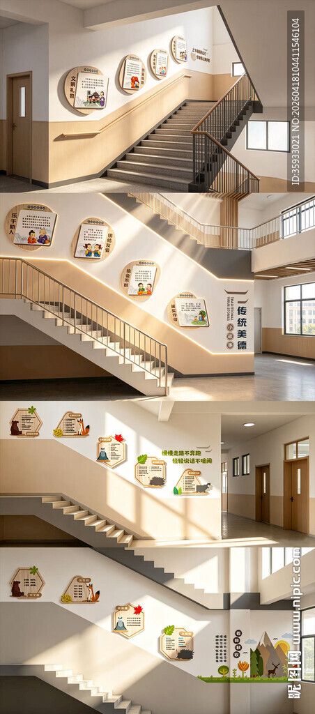 校园楼梯文化墙