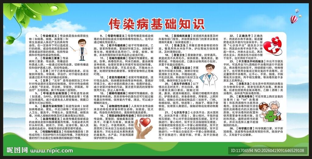 预防传染病知识宣传栏