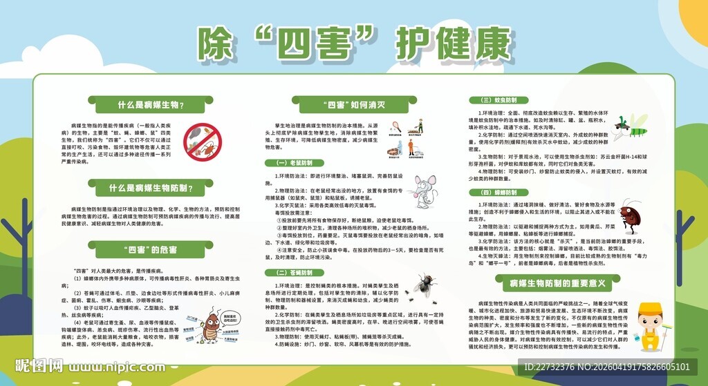 除四害宣传栏