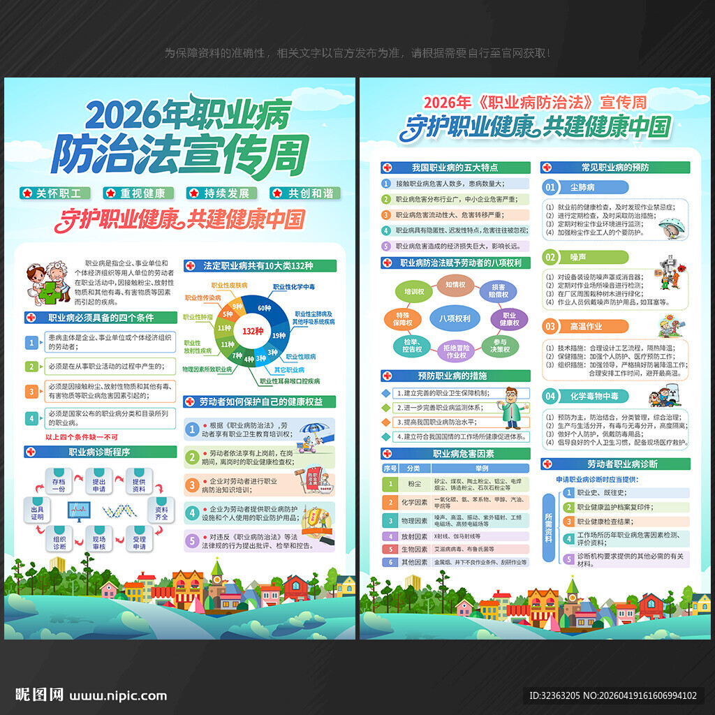 职业病防治法宣传周宣传单