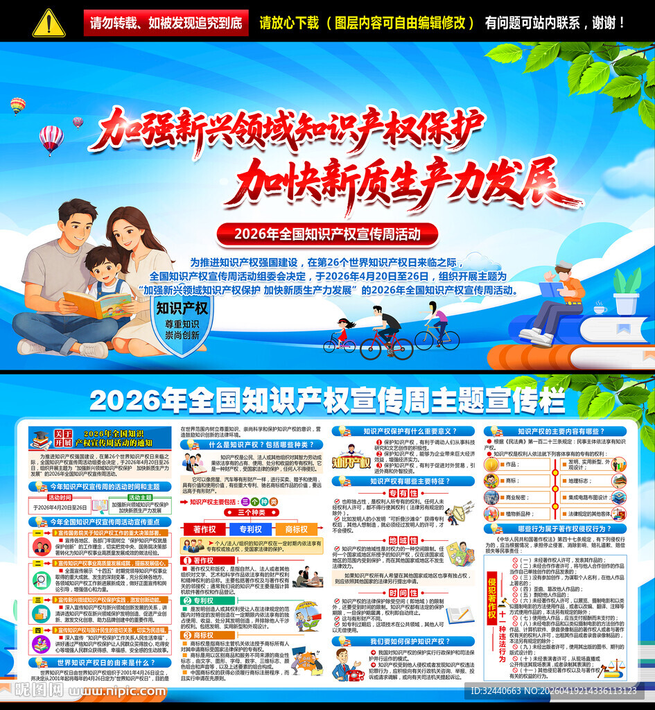 知识产权宣传周展板