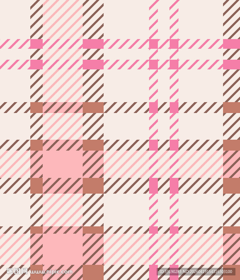 粉色格子图案纹理