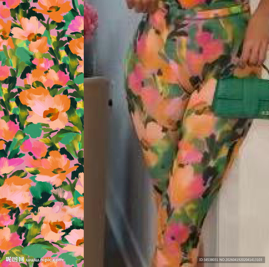 大牌 小碎花 手绘 