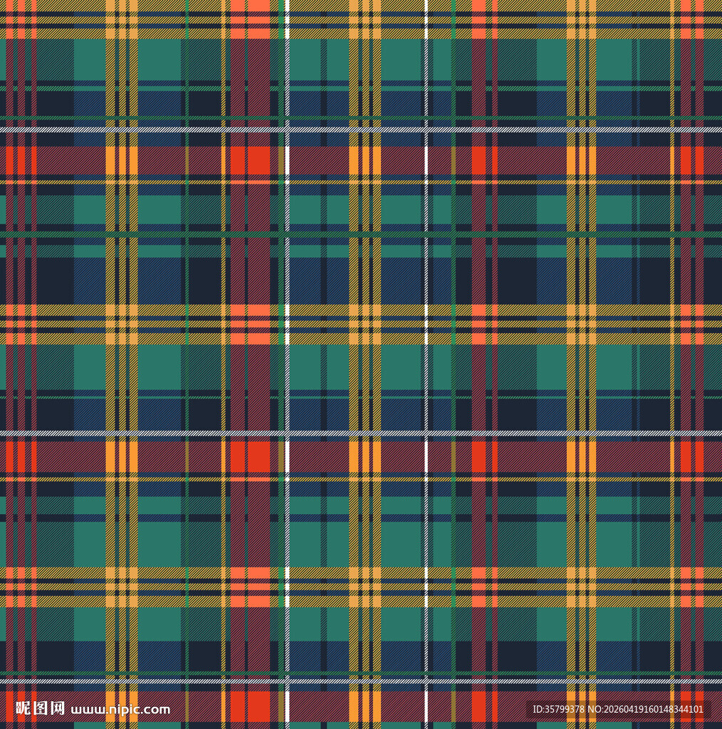 多彩格子图案纹理