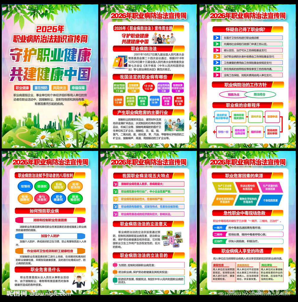 2026职业病防治法宣传周展板