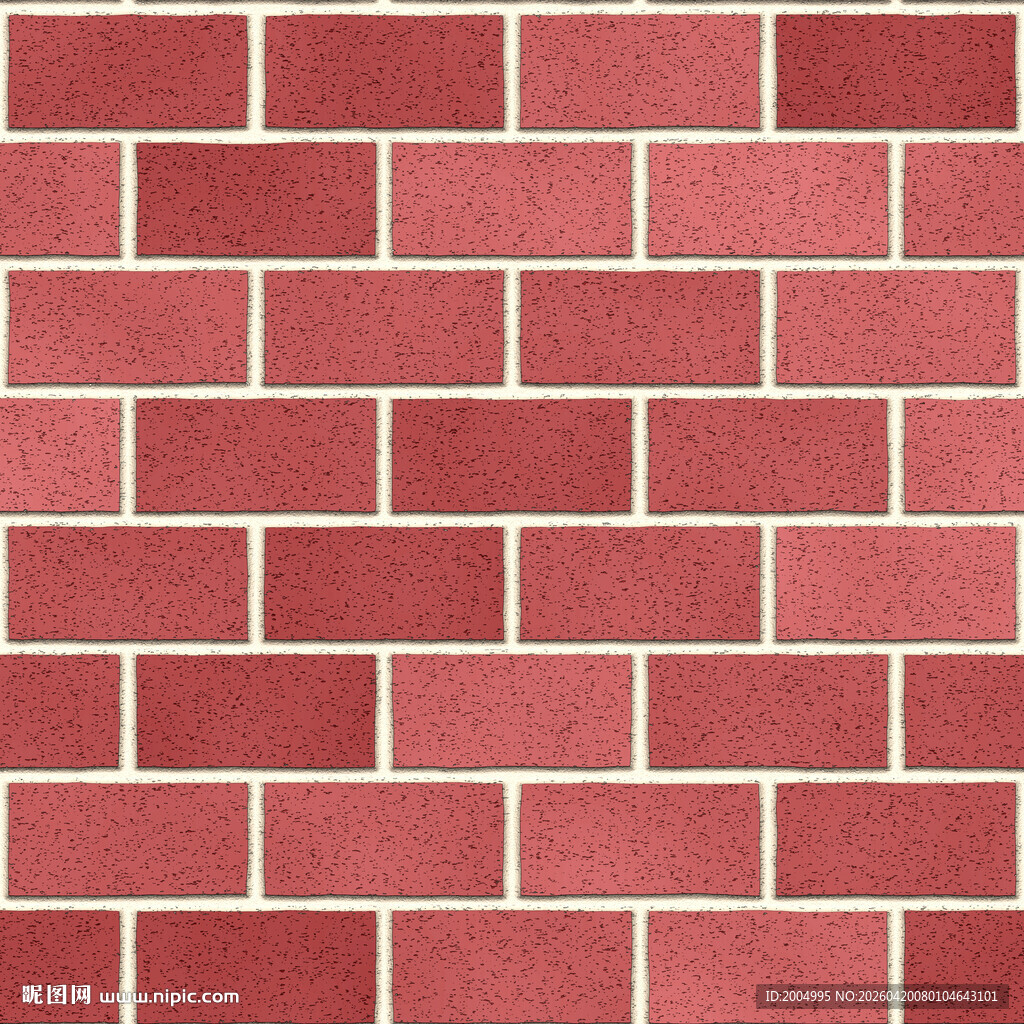 复古红砖四方连续拼接图