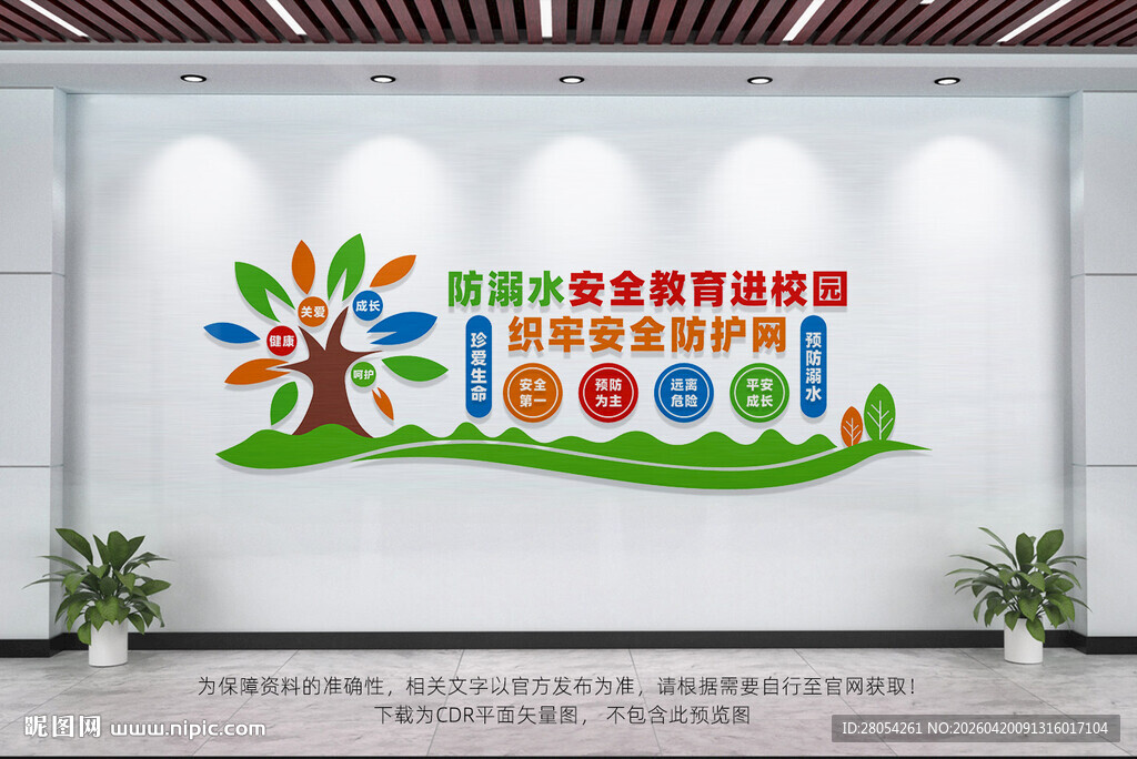 校园防溺水文化墙