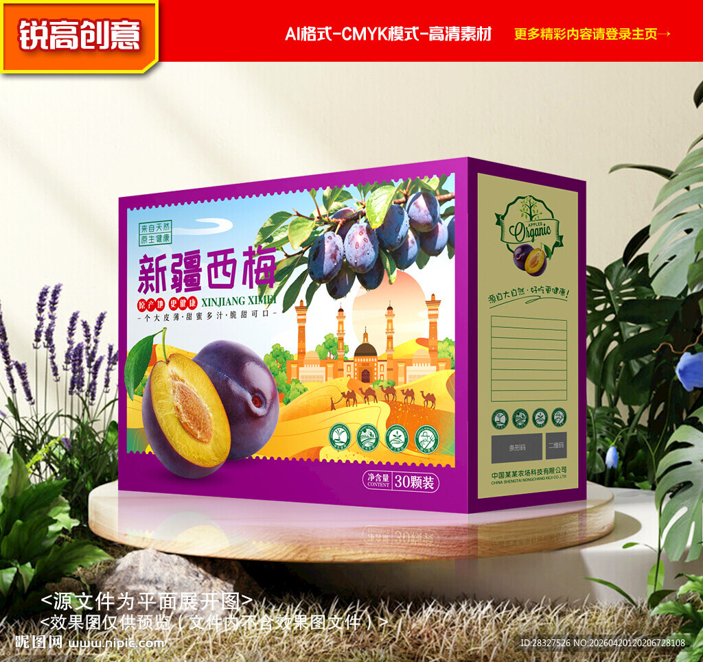 西梅包装 梅子礼盒