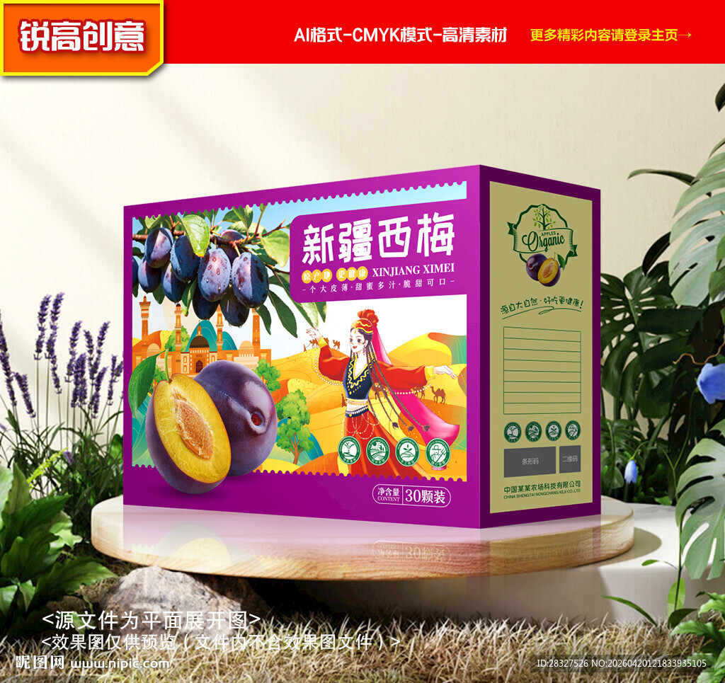 西梅包装 梅子礼盒