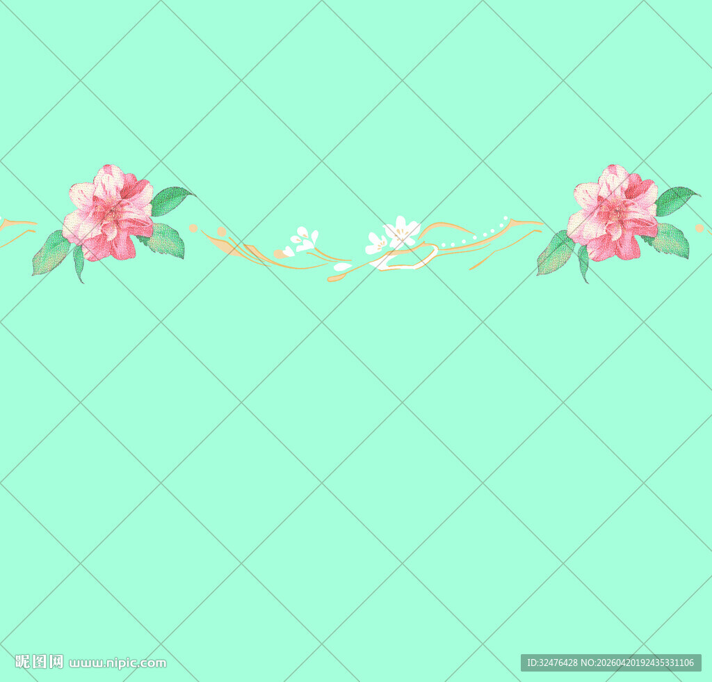 清新花卉装饰汉服