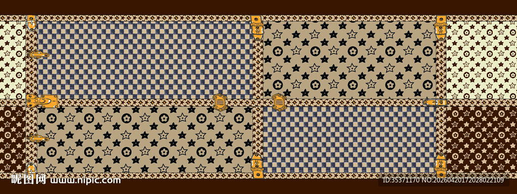 几何图案拼接装饰纹理