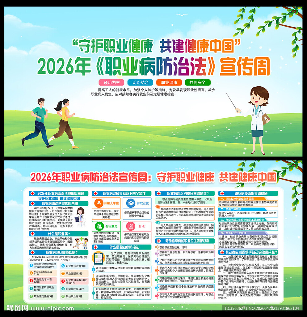 职业病防治法宣传周宣传栏