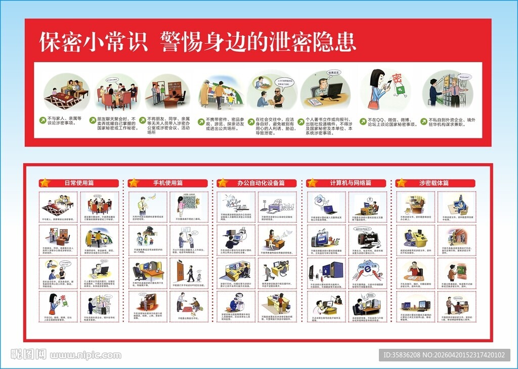 保密工作 漫画 手绘