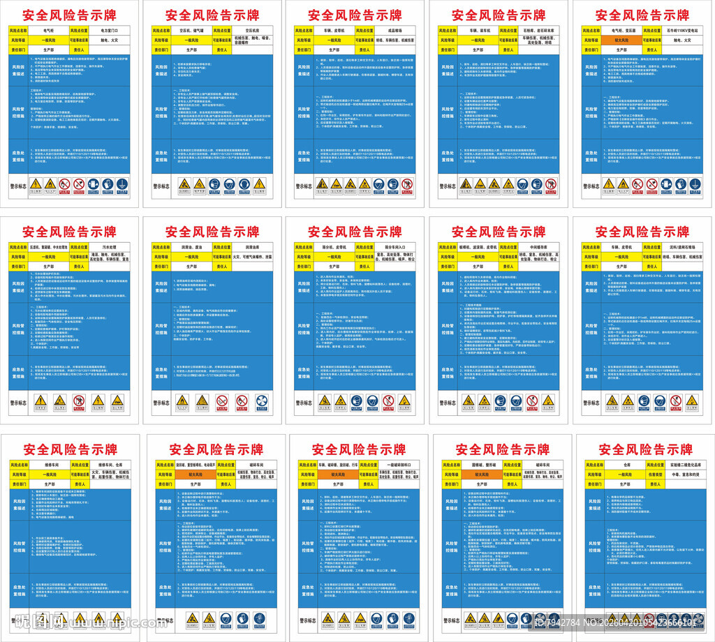 安全风险告示牌