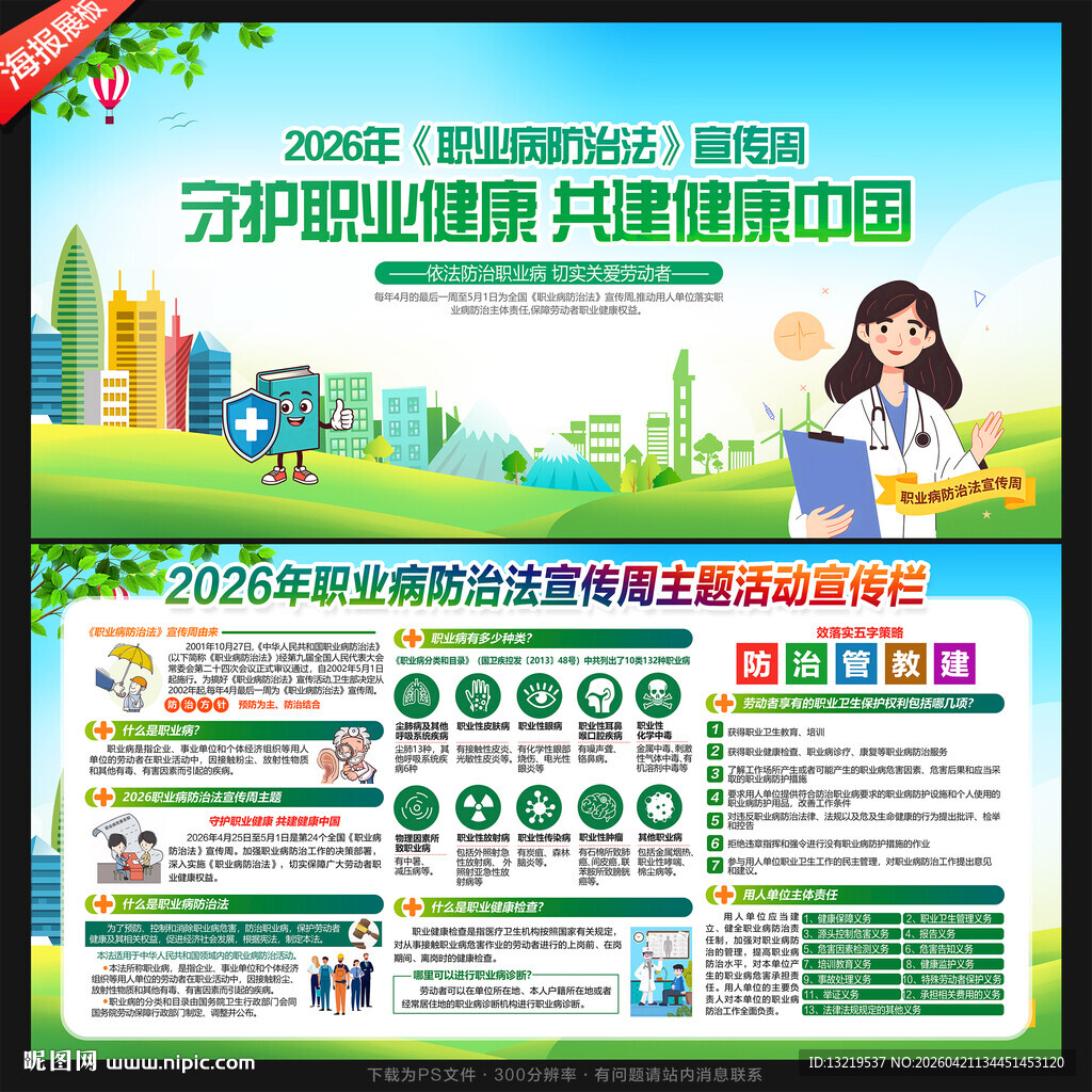 2026年职业病展板