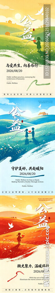 公益活动系列海报