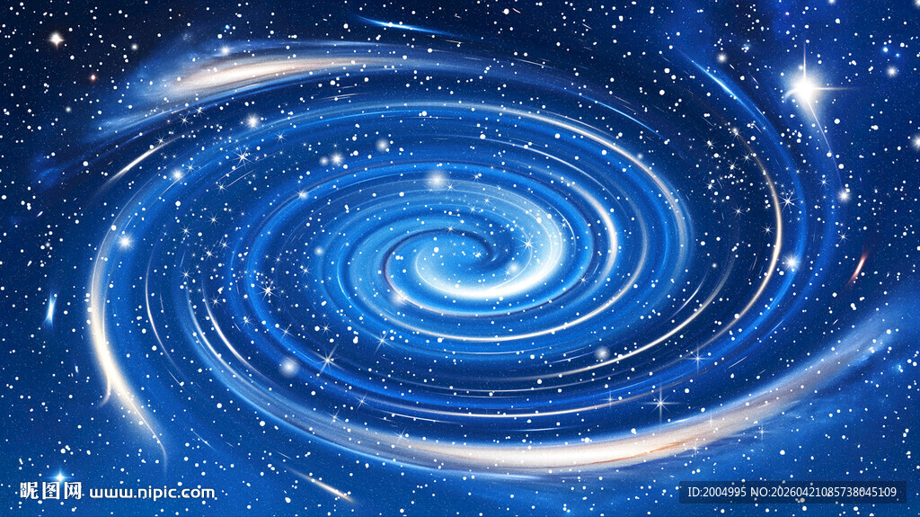 蓝色星空旋涡天花吊顶