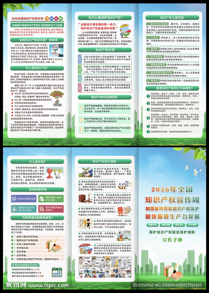 2026知识产权宣传周三折页