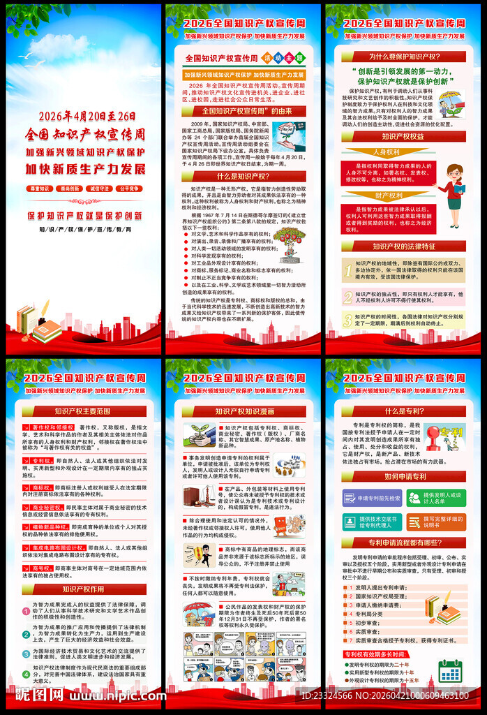 知识产权宣传展架