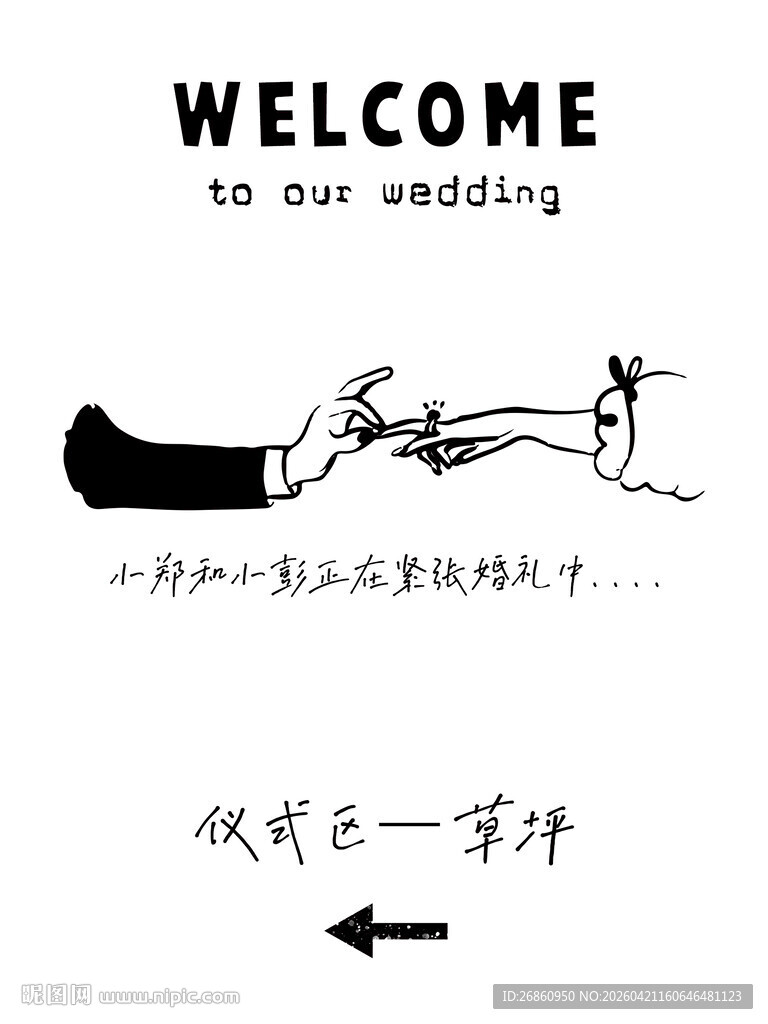 婚礼创意指引牌