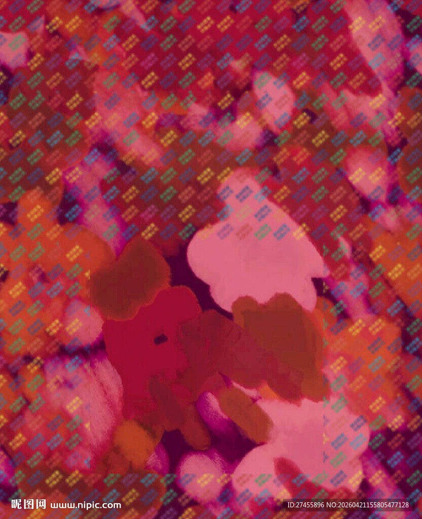 粉色纹理的神秘图案