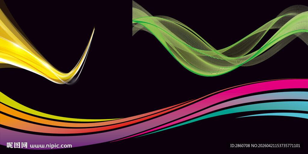 炫彩动感光线背景图